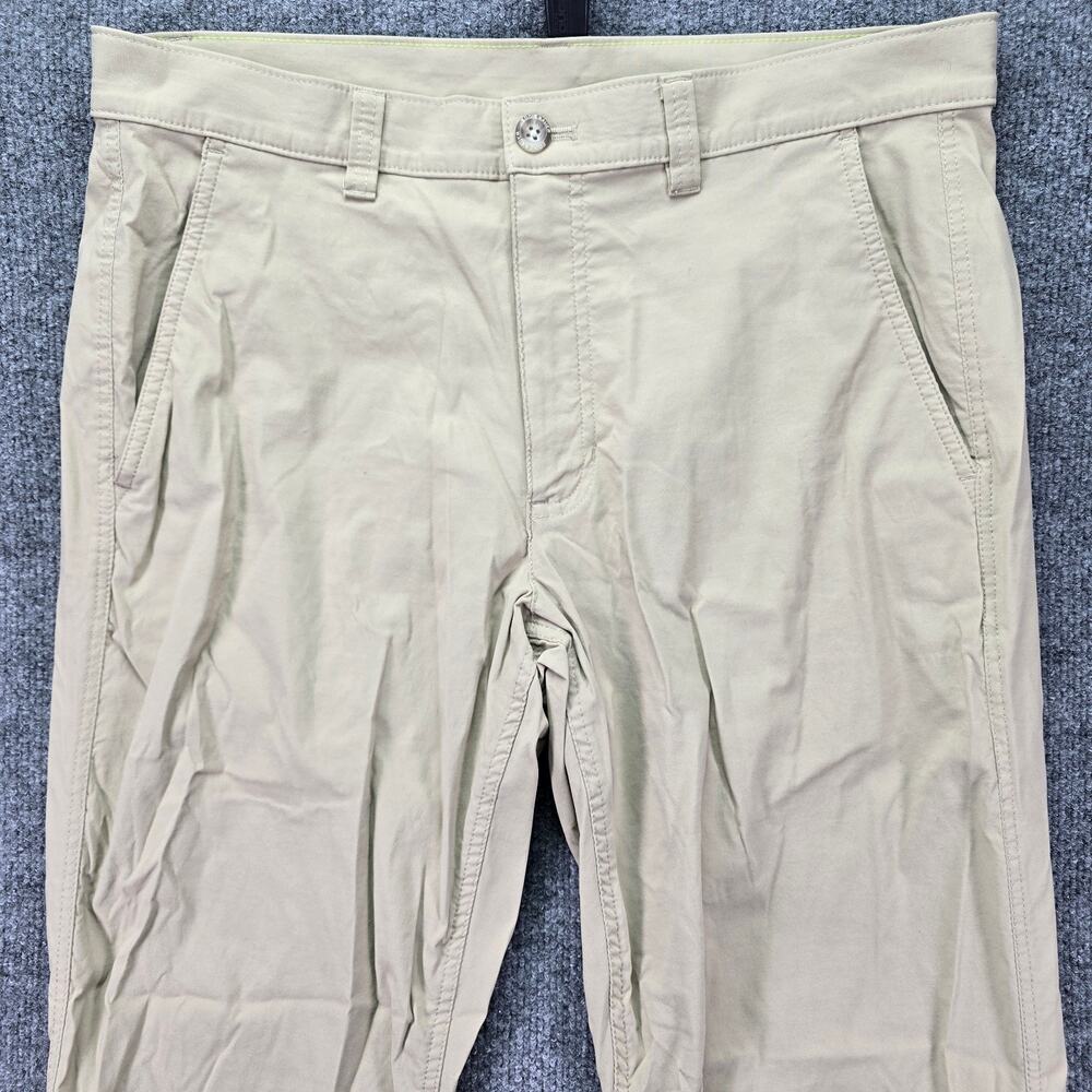 Eddie Bauer Pants Mens 34x32 (34x31.5) Khaki Tan Hiking Outdoor Nylon Stretch - Picture 3 of 8